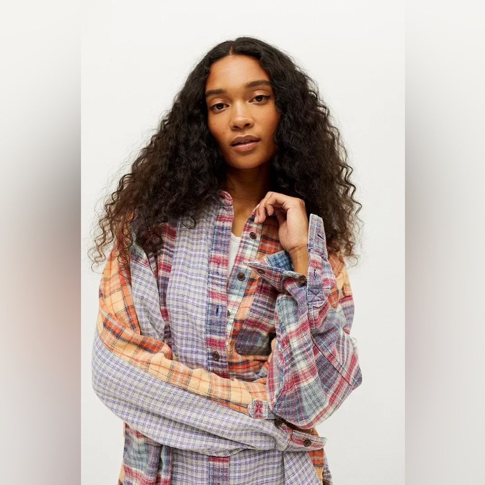 Urban Outfitters BDG Ted Patchwork Oversized Flannel